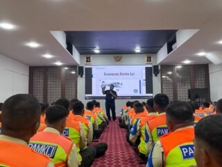 Pastikan Keamanan dan Keselamatan Untuk Penumpang Pasca Nataru, KAI Services Gelar Pembinaan Petugas Keamanan Stasiun