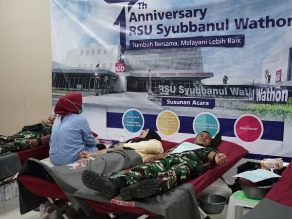 RSU Syubbanul Wathon Gelar Donor Darah dan Cek Kesehatan Gratis Peringati HUT ke-7