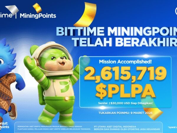 Bittime Mining Points Resmi Berakhir, Volume Perdagangan Naik Lebih dari 50%
