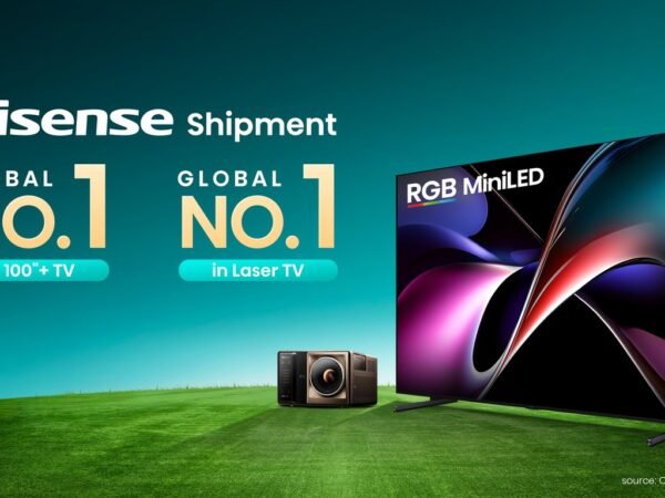 Hisense Memimpin Pengiriman Global TV 2025 No. 1 untuk Kategori 100 Inci ke Atas dan Laser TV