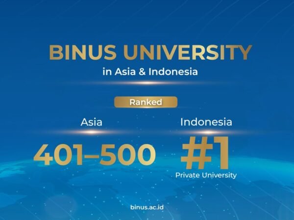 Konsistensi yang Dijaga: BINUS University Kembali Jadi PTS Nomor 1 di Indonesia versi THE Asia University Rankings 2026