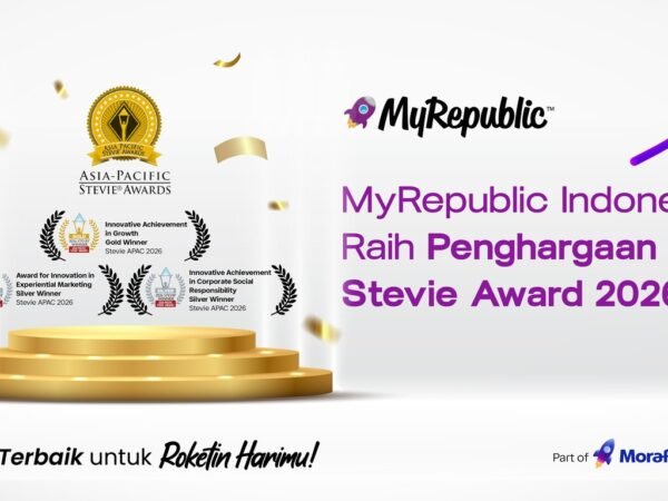 MyRepublic Indonesia Raih Tiga Penghargaan di Stevie Awards Asia-Pacific 2026, Perkuat Komitmen Inovasi dan Kualitas Layanan