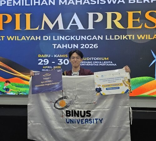 Perjalanan Mahasiswa BINUS University dalam Meraih Juara 3 Pilmapres LLDIKTI Wilayah III