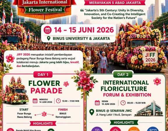 BINUS University Dorong Transformasi Pasar Bunga Rawa Belong Menuju Destinasi Florikultura Bertaraf Internasional