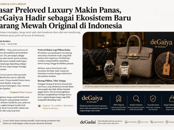 Pasar Preloved Luxury Makin Panas, deGaiya Hadir sebagai Ekosistem Baru Barang Mewah Original di Indonesia